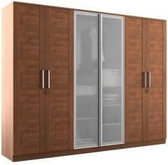 Spacewood Max Six Door Hinged Wardrobe in Wenge Finish