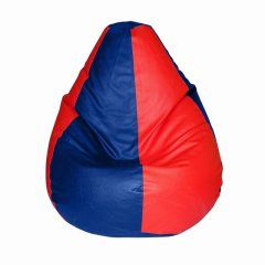 INVOGUE Red & Blue Coloured Bean Bag Large