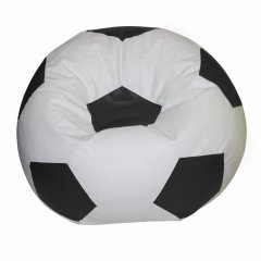 INVOGUE White & Yellow Coloured Fotball Bean Bag XL