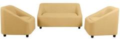 FurnitureKraft Dior 2 + 1 + 1 Sofa Set in Beige Colour