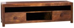 Woodsworth Mexico Entertainment Unit with Two Drawers in Provincial Teak Finish