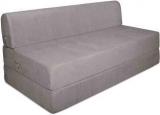 Aart Store 4X6 Feet Two Seater Sofa Cum Bed High Density Foam Silver Color Single Sofa Bed