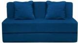 Aart Store 4X6 Sofa Cums Bed Two Seater With Two Cushion Blue Color Single Sofa Bed