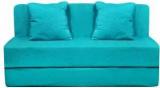 Aart Store 4X6 Sofa Cums Bed Two Seater With Two Cushion Sky Blue Color Single Sofa Bed