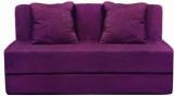 Aart Store 6X6 Sofa Cums Bed Three Seater With Two Cushion Magenta Color Single Sofa Bed