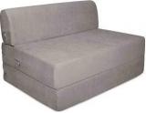 Aart Store High Density Foam 3X6 Feet One Seater Sofa Cum Bed Silver Color Single Sofa Bed