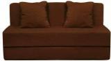 Aart Store Sofa Cum Be Three Seater 5x6 Feet With Washable Cover And Two Pillows Brown Color Single Sofa Bed