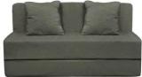 Aart Store Sofa Cum Bed 4x6 Feet Two Seater With Washable Cover And Two Pillows Grey Color Single Sofa Bed