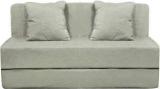 Aart Store Sofa Cum Bed 4x6 Feet Two Seater With Washable Cover And Two Pillows Silver Color Single Sofa Bed