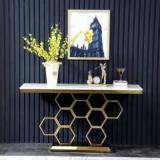 Aayesha Impex Home Furniture Living Room Luxry Console Table Metal Console Table