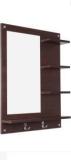 Abhi Creation Engineered Wood Mirror With Shelf Wenge Glass Dressing Table