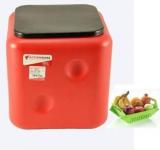 Action Ware Dice Stool BY SARANGWARE With 3 In 1 Fruit & Veg. Basket Living & Bedroom Stool