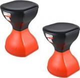 Action Ware Pinakin Stool Red & Black By SARANGWARE Stool