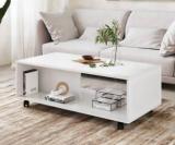 Ad & Av JUPITER2_WHITE Engineered Wood Coffee Table