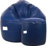 Adevworld XXXL Luxury Premium Mudda With Footstool Bean Bag With Bean Filling