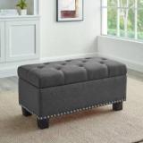 Adorn Homez Fabric Cocktail Ottoman