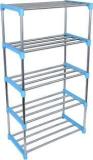 Aekko 5 Layer Stainless Steel Metal Open Book Shelf