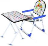 Akshat MULTIPURPOSE BLUE COLOR TABLE CHAIR SET FOR KIDS 2 TO 5 YEARS KIDS Synthetic Fiber Desk Chair