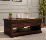 Allie Wood Isaure Rosewood 2 Drawer Solid Wood Coffee Table