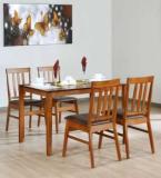 Allie Wood Olga Sheesham Solid Wood 4 Seater Dining Set