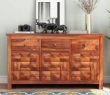 Allie Wood Sheesham 3 Drawer Solid Wood Free Standing Chest Of Drawers