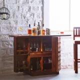 Allie Wood Solid Wood Bar Cabinet