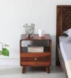 Allie Wood Solid Wood Side Table