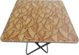 Amaze Folding Table, Study Table, Ice Cream Table Laminated Tree Leaves 80x80 Cm Plastic Outdoor Table