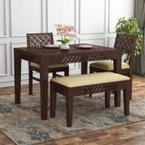 Ananya furniture Solid Wood 2 Seater Dining Set