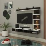 Anikaa Kasey Wall Mounted Tv Unit Engineered Wood TV Entertainment Unit