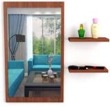 Anikaa Mason Wall Mirror with 2 Shelves Engineered Wood Dressing Table