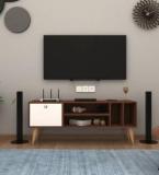 Anikaa Vista Floor Stand TV Unit Engineered Wood TV Entertainment Unit