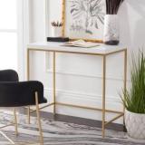 Anishwar Cross 31.5 Inch Desk Metal Console Table