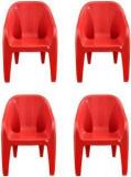 Anmol MOULDED FURNITURE DURABLE SOFA CHAIR PACK OF 4 FOR HOME AND OFFICE Plastic Outdoor Chair