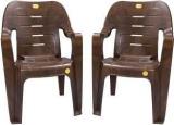 Anmol Moulded High Back Chair For Home And Office Pack Of 2 Plastic Outdoor Chair