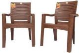 Anmol Moulded Plastic Comfortable Luxur Arm Chair Set Of 2 Weight Bearing Capacity 200 Kgs Plastic Outdoor Chair