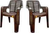 Anmol Moulded Ventilated High Back Chair For Home Office SET OF 2 Plastic Outdoor Chair