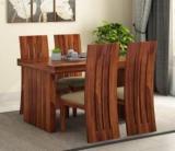 Apana Timber COMFY Solid Sheesham Wood Four Seater Dining Set For Dining Room/ Restaurant || Solid Wood 4 Seater Dining Set