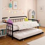 Aprodz Marks Daybed Twin Size Trundle Metal Loft Bed