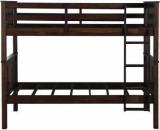 Aprodz Sheesham Wood Beerar Kids Bunk Beds With Ladder For Bedroom | Brown Finish Solid Wood Bunk Bed