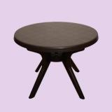 Arlavya Magna Model Sturdy Round Table for Home Garden Cafeteria Plastic 4 Seater Dining Table