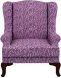 Arra Hamilton Embroidered Wing Chair C.62 Fabric 1 Seater Sofa