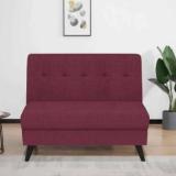 Arra Parker Fabric 2 Seater Sofa in Maroon Colour Fabric 2 Seater Sofa