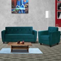 Arra Remo 4 Seater Sofa Green Fabric 3 + 1 Sofa Set