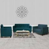 Arra Remo 6 Seater Sofa Green Fabric 3 + 2 + 1 Sofa Set