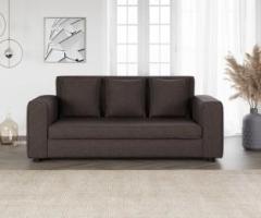 Artesia 3 Seater Brown Sectional Sofa Fabric 3 Seater Sofa