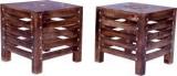 Artesia Solid Wood Hand Carved Side Table/ End Table Set Of 2 Solid Wood Side Table