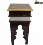 Artlivo Moroccan Side Table Metal Side Table