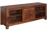 @home Annulus Low Height Entertainment Unit In Walnut Colour