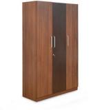 @Home Arise Three Door Wardrobe In Walnut Finish